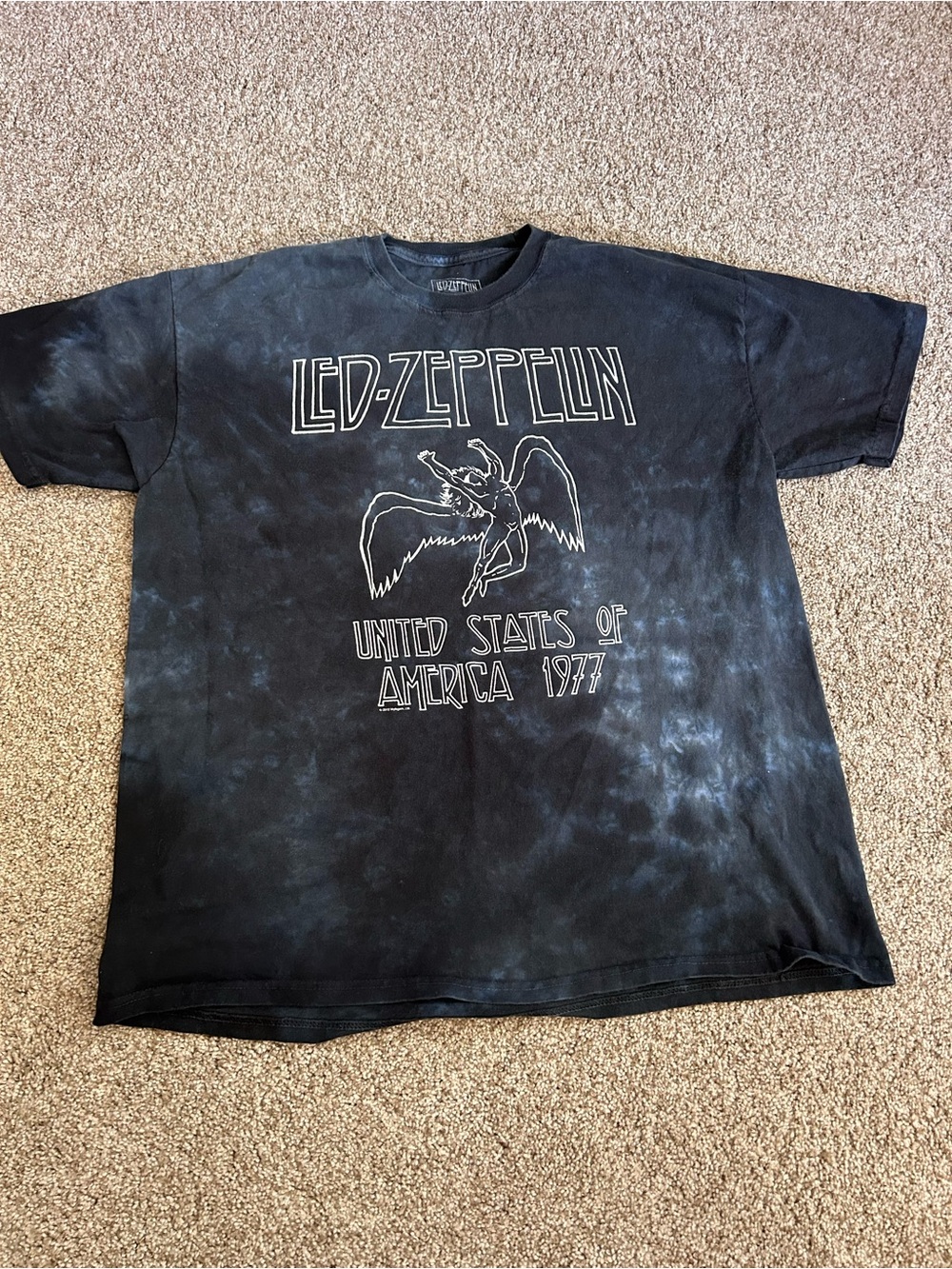 Led Zeppelin 100% Cotton band graphic crewneck. Classic rock. EUC. XL. Tie dye.